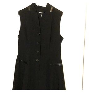 DKNY half button swing dress